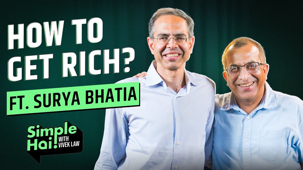 Vivek Law on The Simple Hai! Show, with finance expert Surya Bhatia